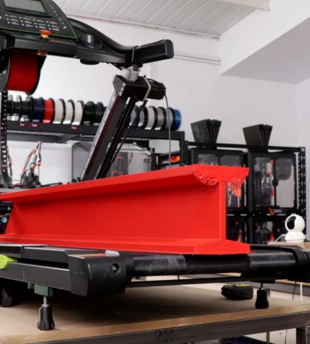 Ils transforment un tapis de course en imprimante 3D pour faire des impressions infinies | Projets maker
